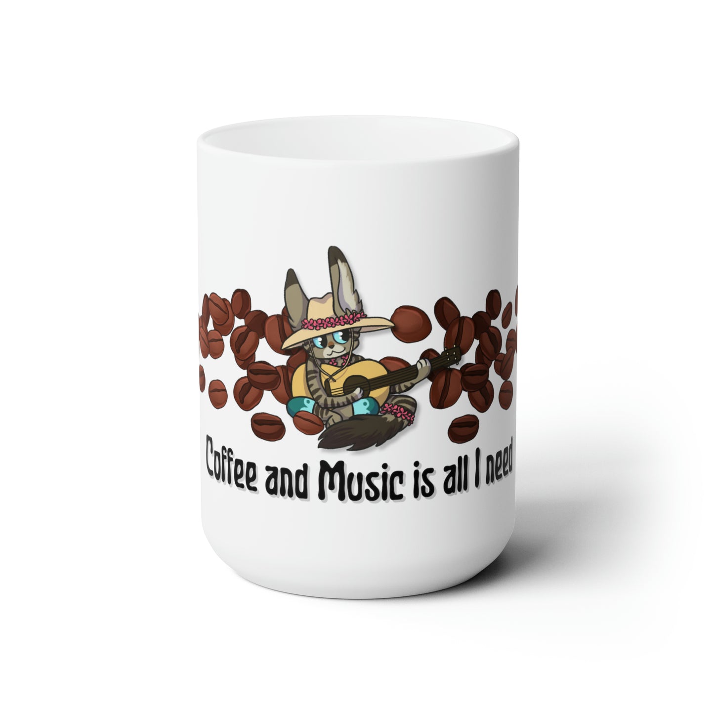 Coffee and Music Mug 15oz