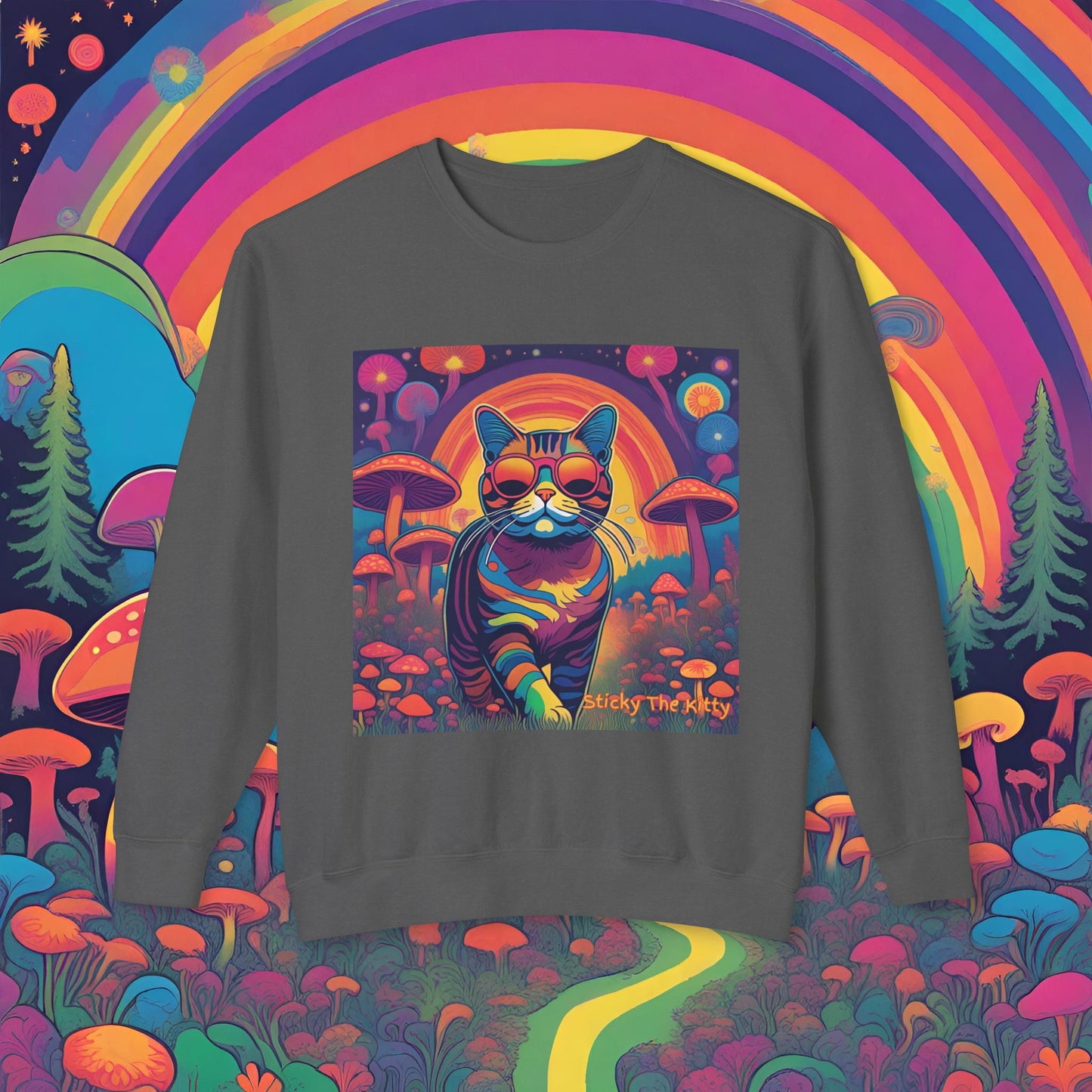 Psychedelic Sticky Crewneck Sweatshirt