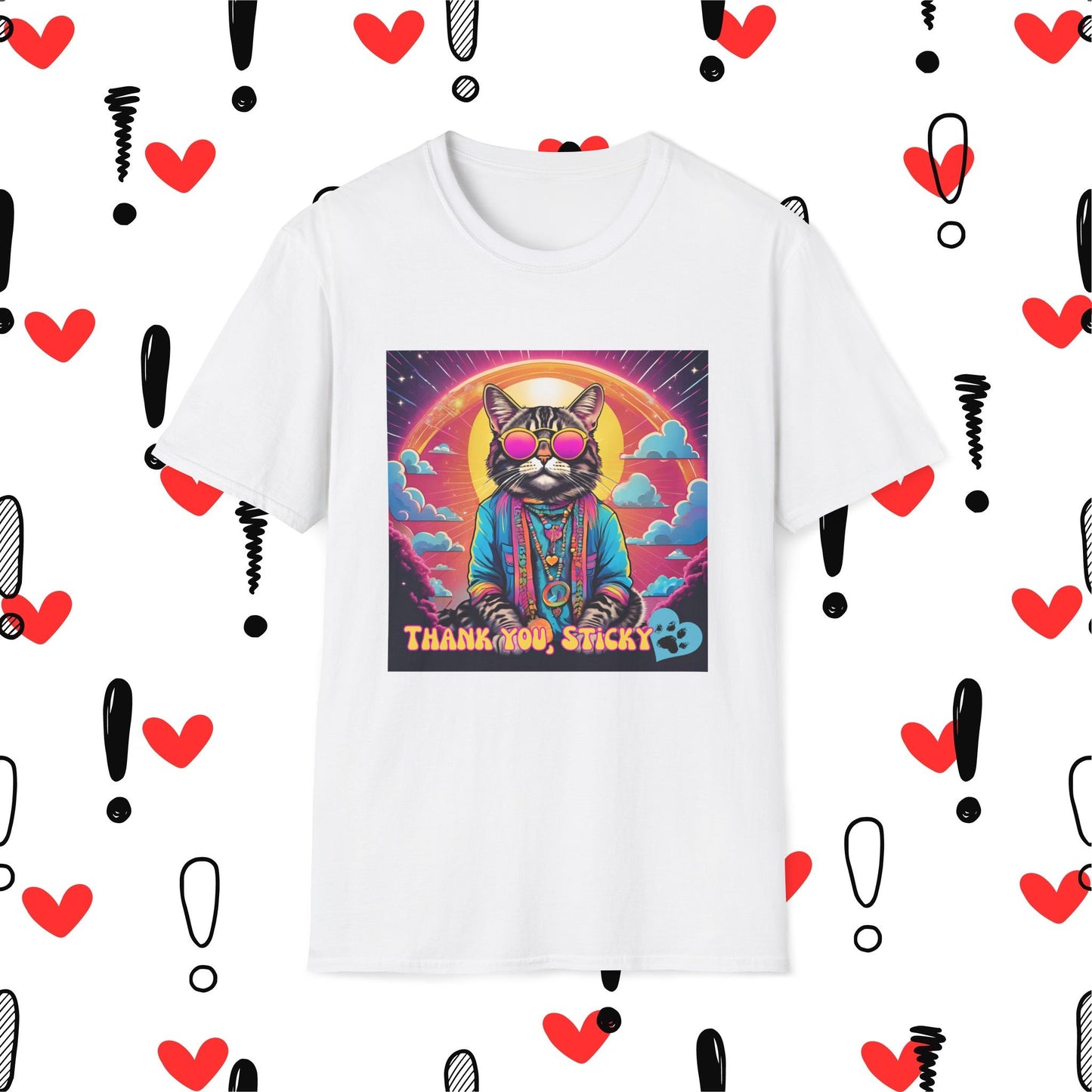 Thank You Sticky - Graphic T-Shirt - Unisex Softstyle Tee