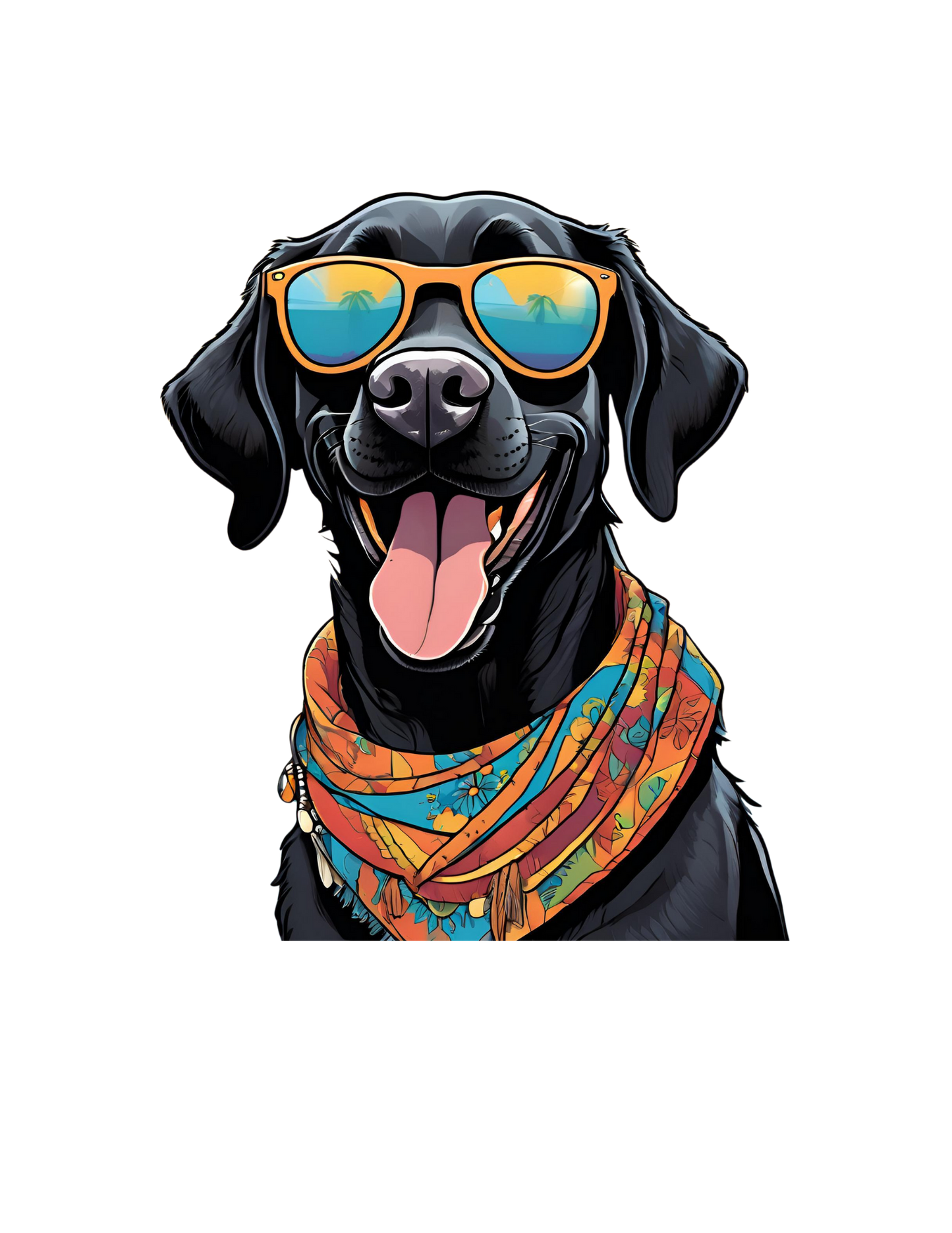 Black Lab in shades