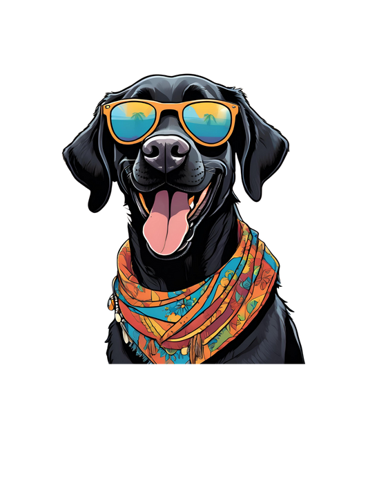 Black Lab in shades
