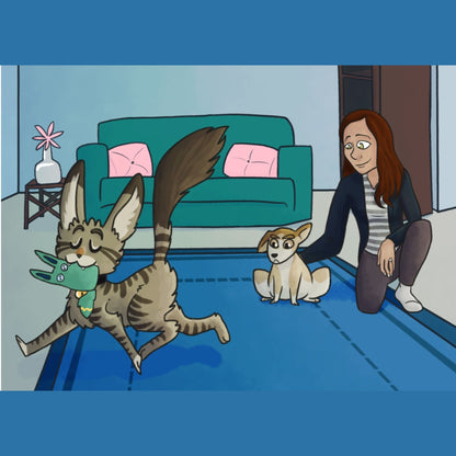 Sticky the Kitty Series #2 &3 - Sadie or Daphne 9x6 Hardcovers
