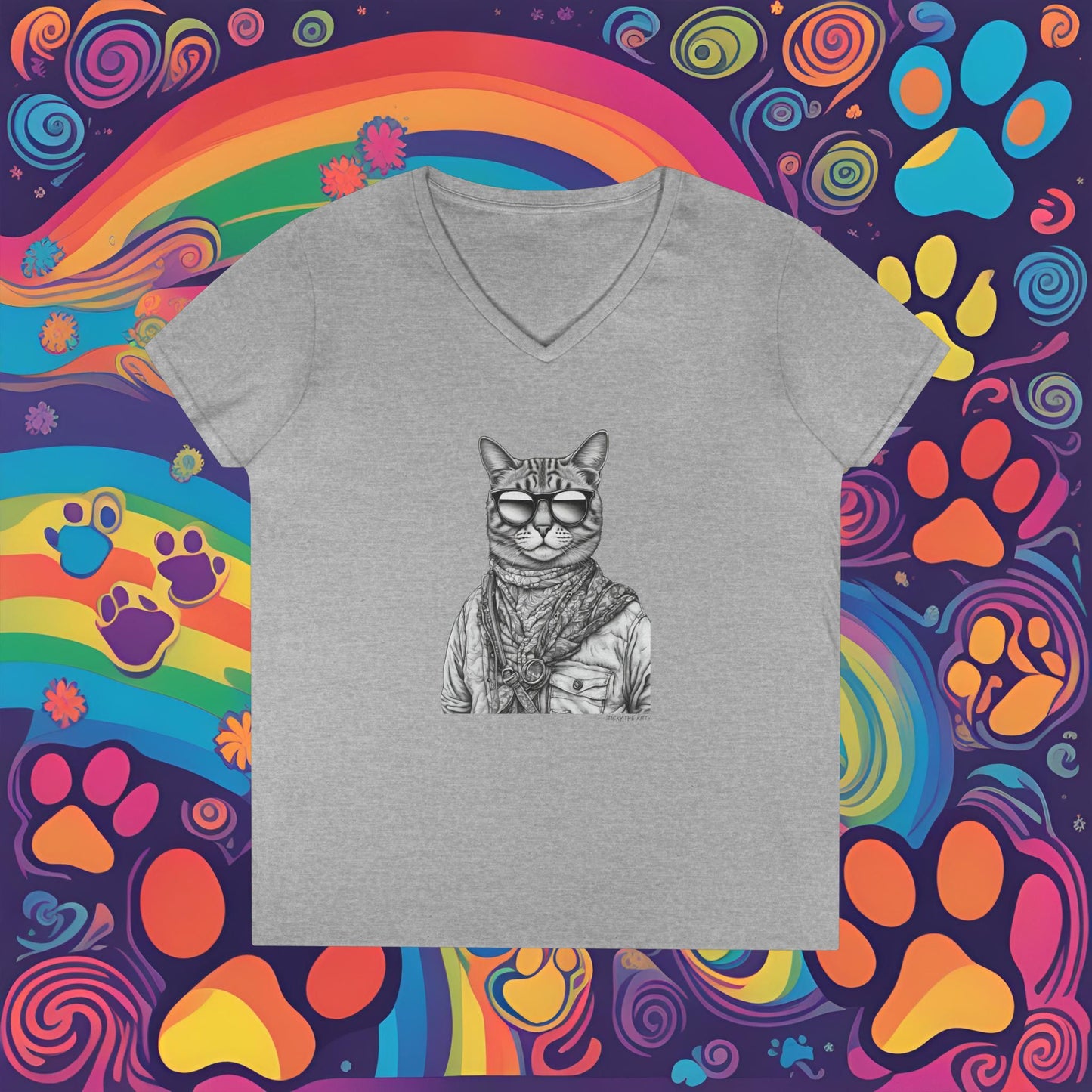 Sticky Coloring Book Design #3 - V-Neck