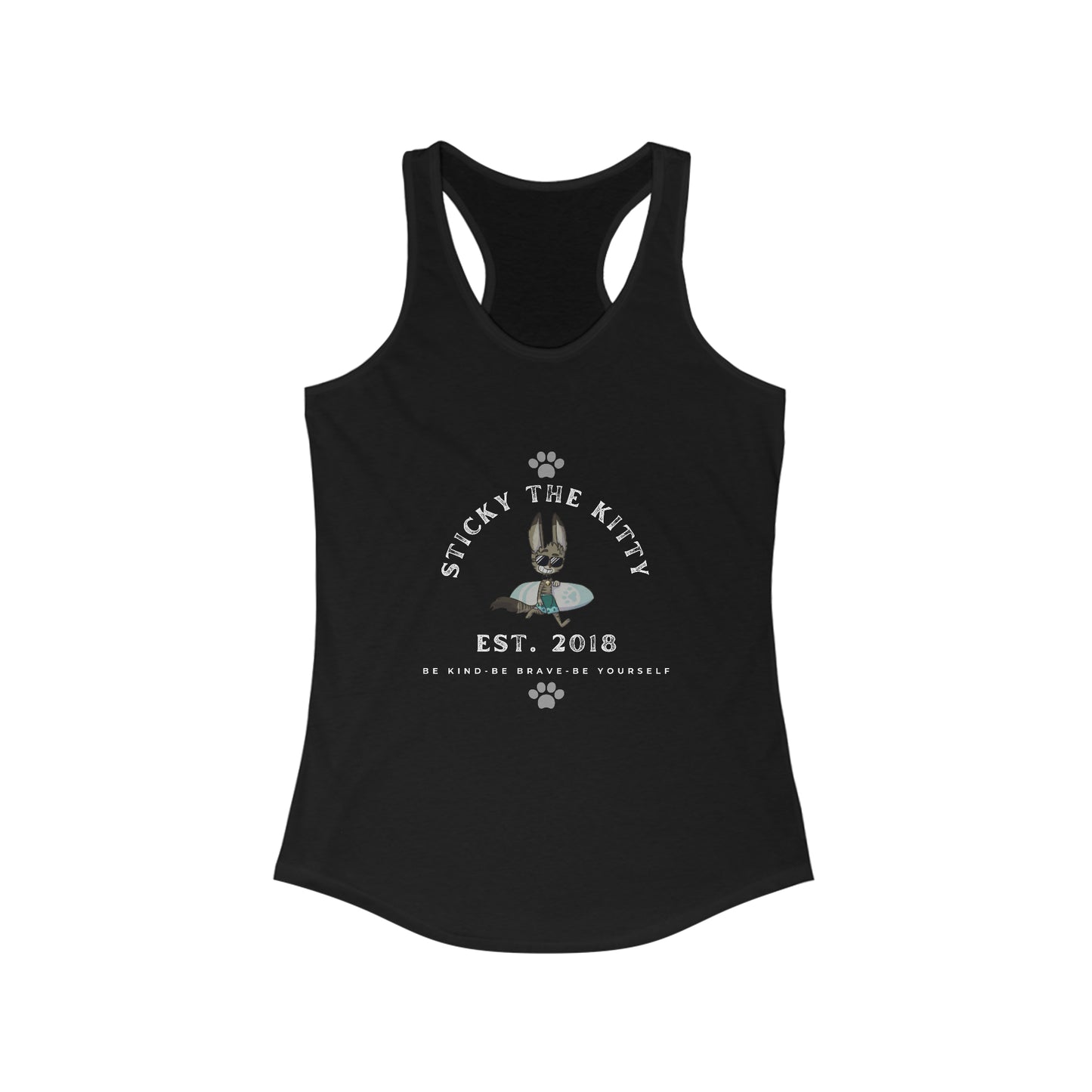 Surfer Sticky Women's Ideal Racerback Tank