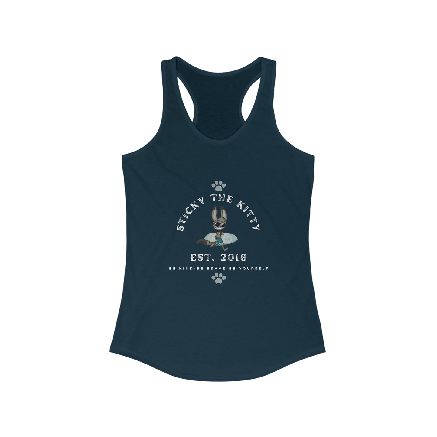 Surfer Sticky Women's Ideal Racerback Tank