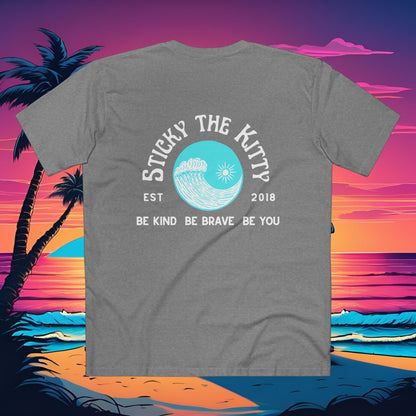 Sticky Block Print Surfer Logo