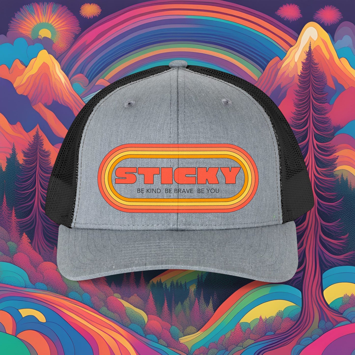 Trucker Retro Sticky Hat