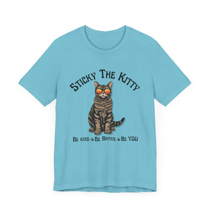 Stick-man Be Kind, Be  Brave, Be YOU - Super Soft Unisex Jersey Short Sleeve Tee