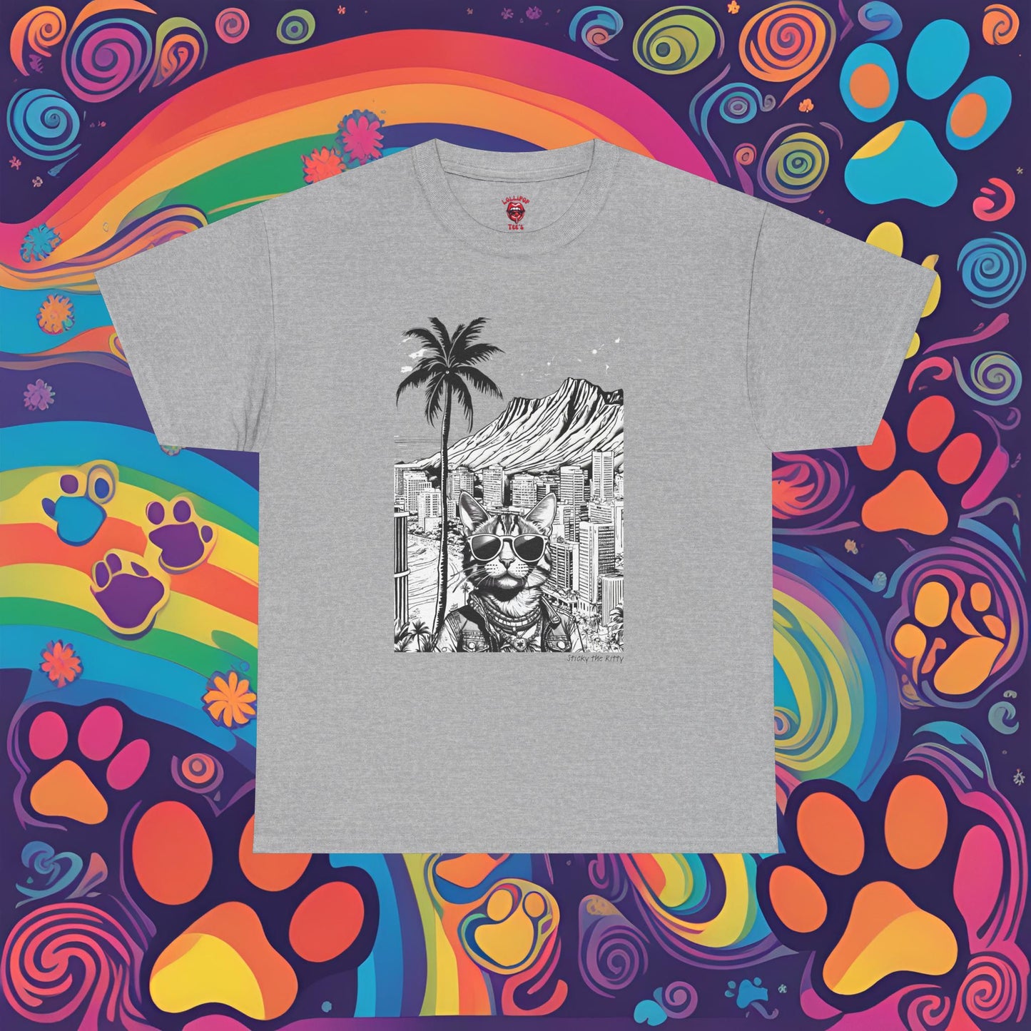 World Traveler Sticky Honolulu - Ultra Cotton Super Comfy Tee
