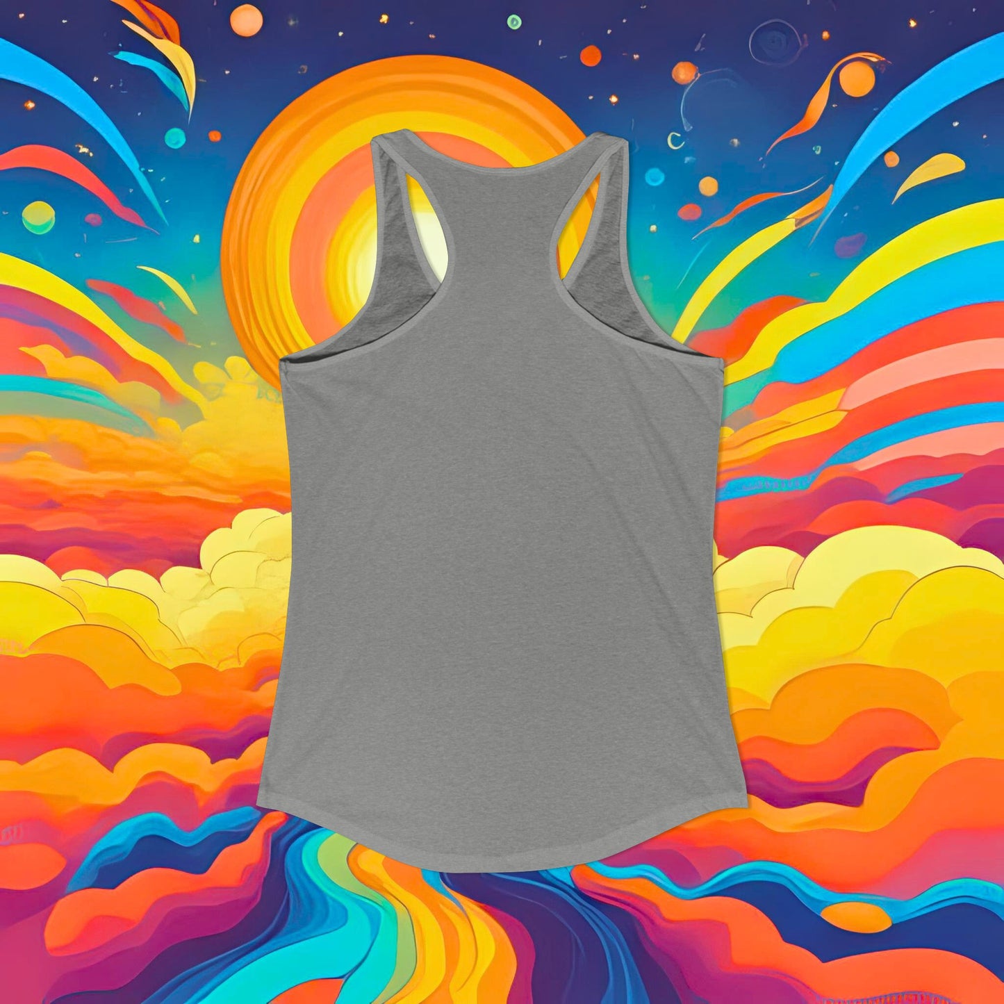 Sticky's World Tour 26 Bubble Car Women's Racerback Tank