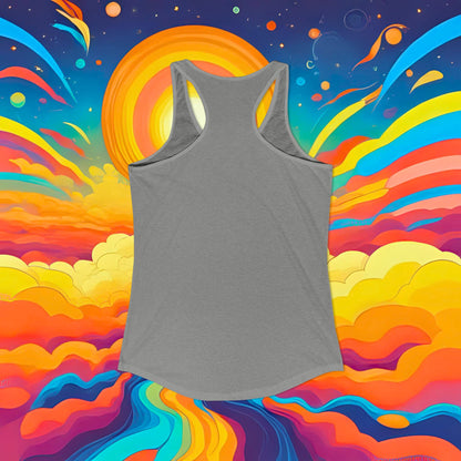 Sticky's World Tour 26 Bubble Car Women's Racerback Tank