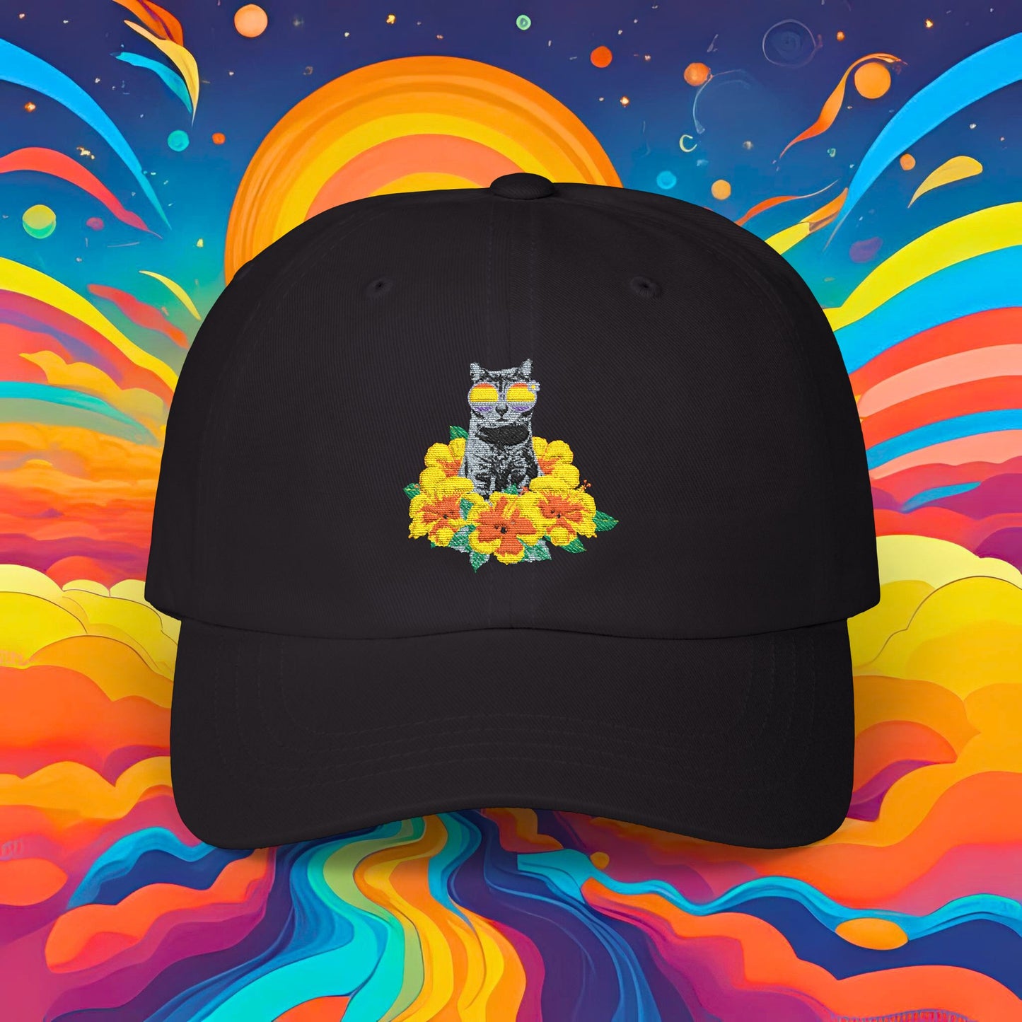 Hibiscus Sticky Classic Dad Cap