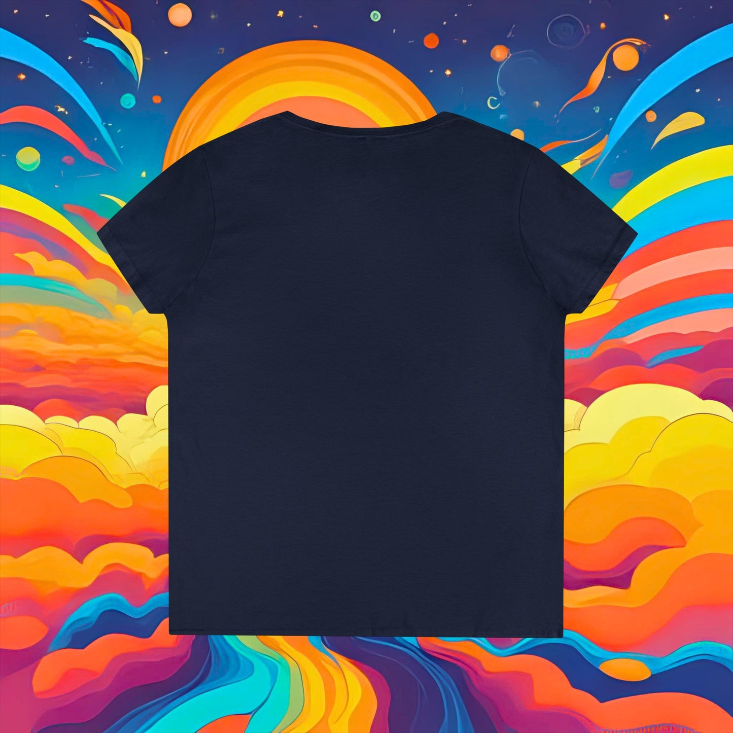 Ladies' V-Neck T-Shirt — "Sticky the Kitty" World Tour 2026 Graphic Tee