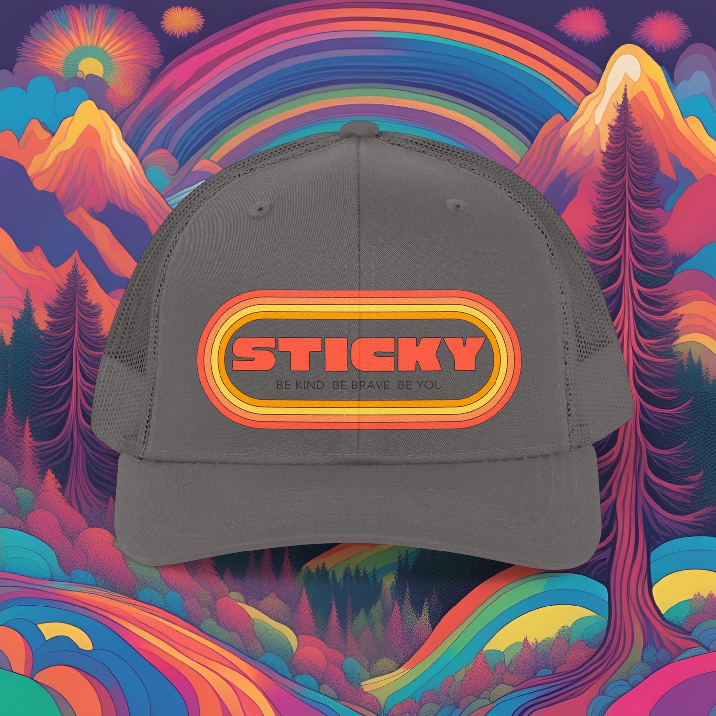 Trucker Retro Sticky Hat