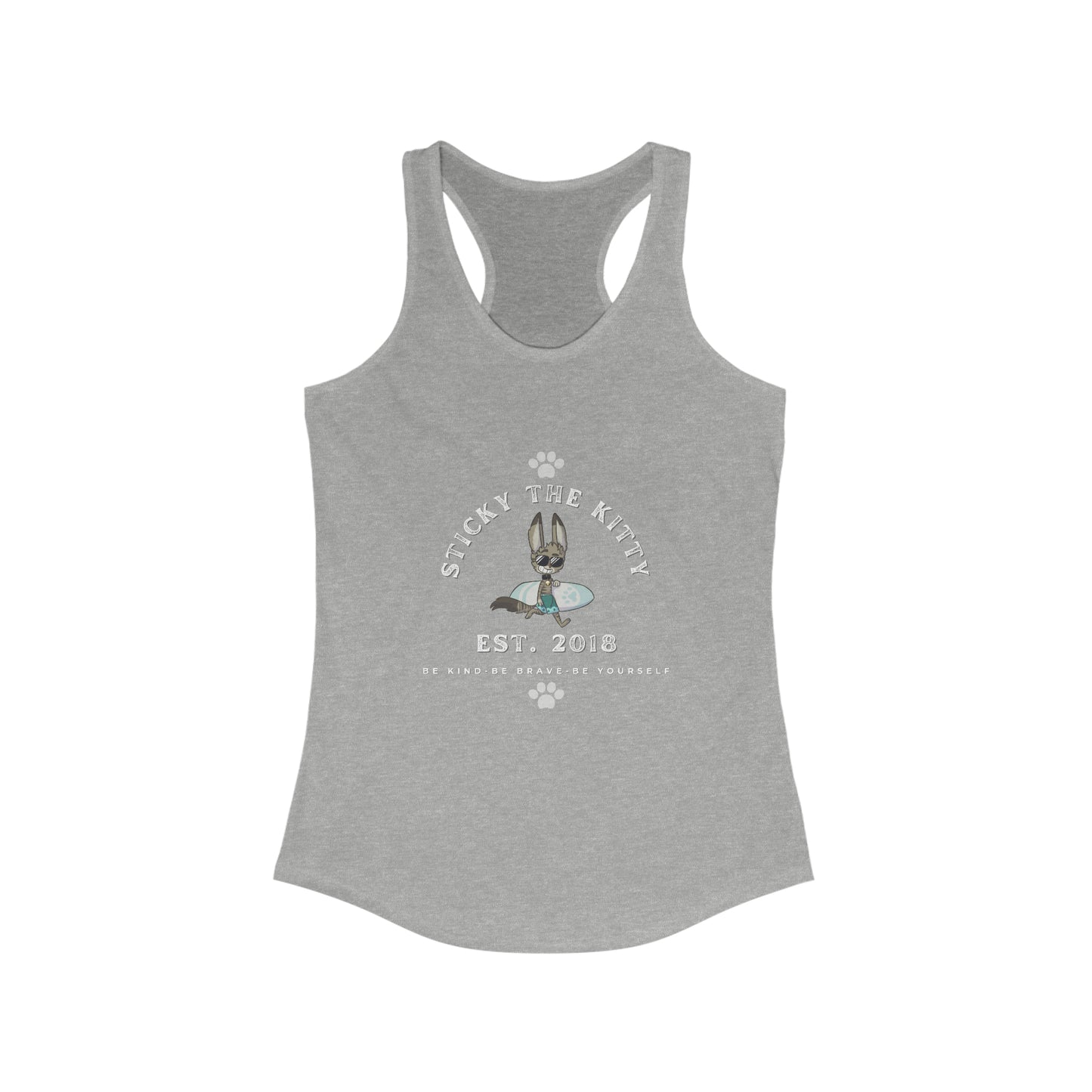 Surfer Sticky Women's Ideal Racerback Tank