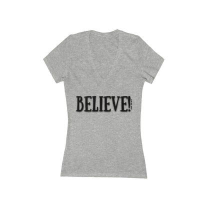 Believe! - Women's Deep V-Neck Tee