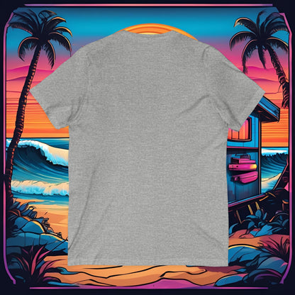 Be Kind Be Brave Be You Surf Wave V-Neck Tee