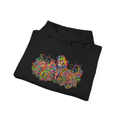 Hippie Sticky Flower 2 - Unisex Heavy Blend™ Hooded Sweatshirt