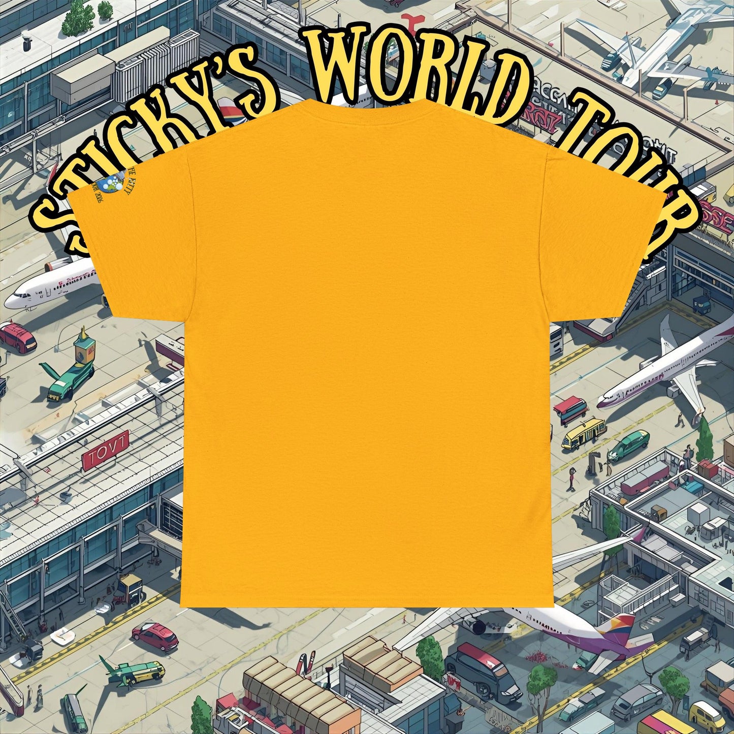 Sticky the Kitty World Tour 2026 Bubble Car T‑Shirt