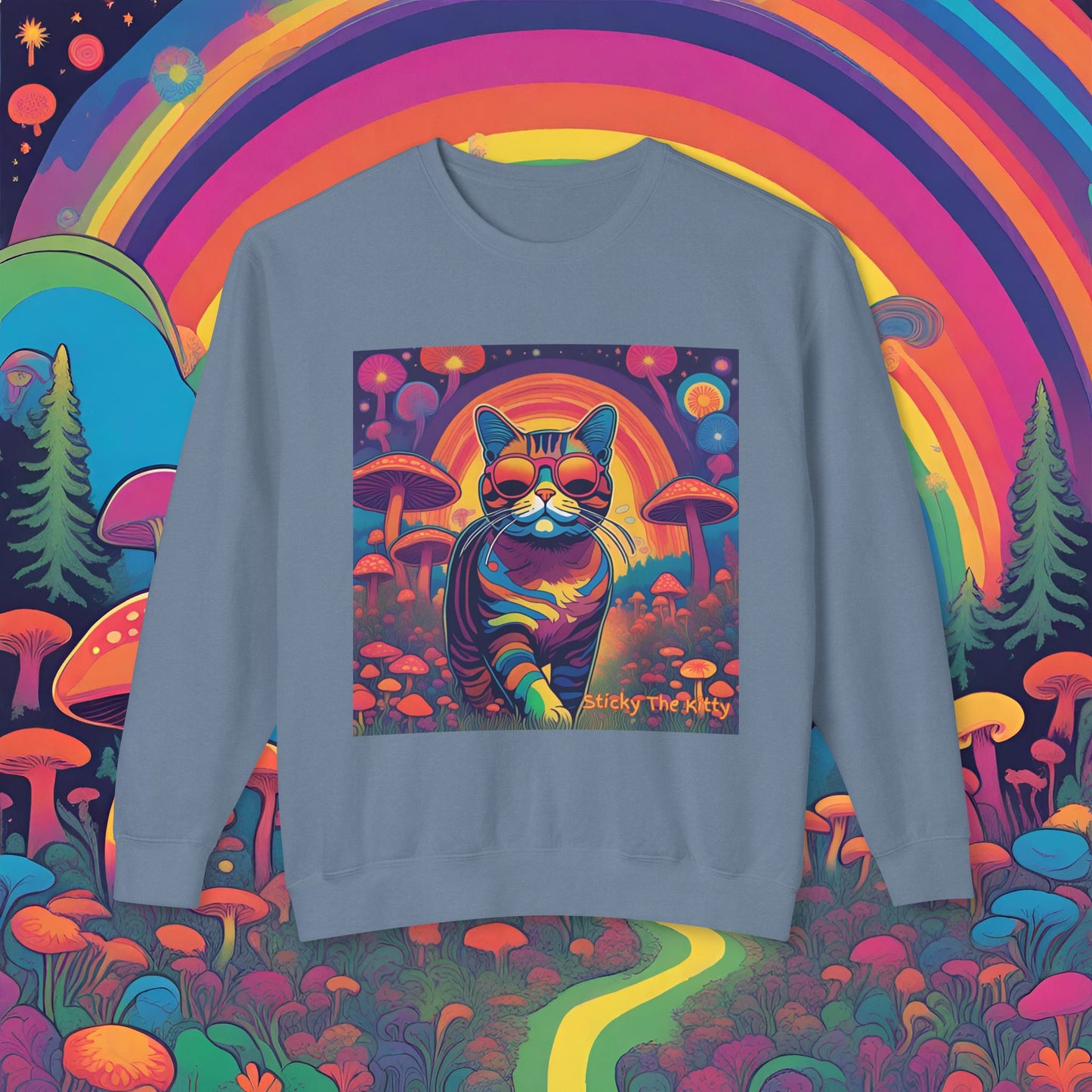 Psychedelic Sticky Crewneck Sweatshirt