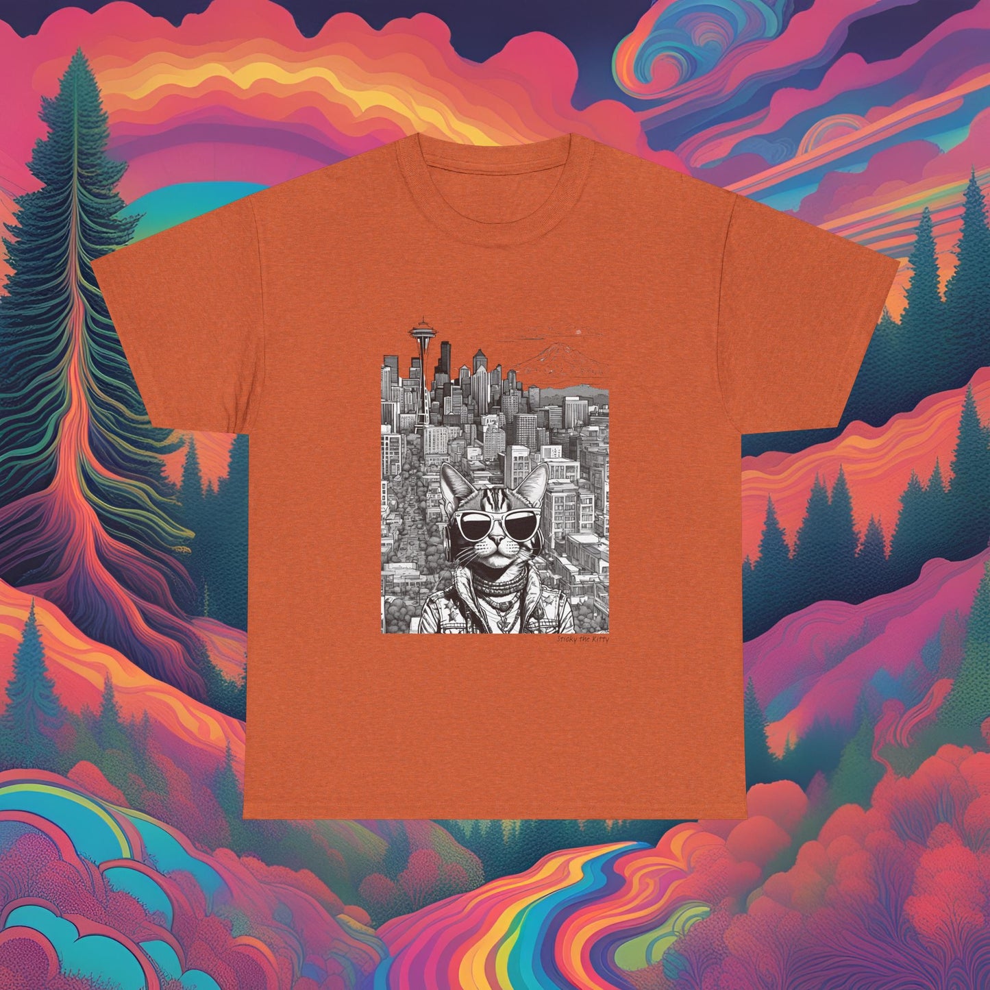Sticky's World Tour Seattle Adult Size!  - Ultra Cotton Super Comfy Tee