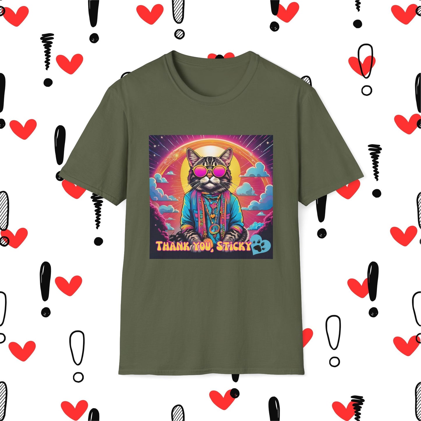 Thank You Sticky - Graphic T-Shirt - Unisex Softstyle Tee