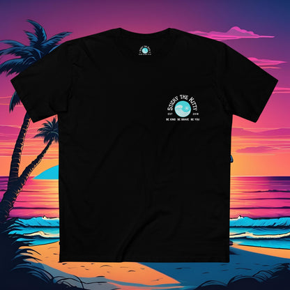 Sticky Block Print Surfer Logo