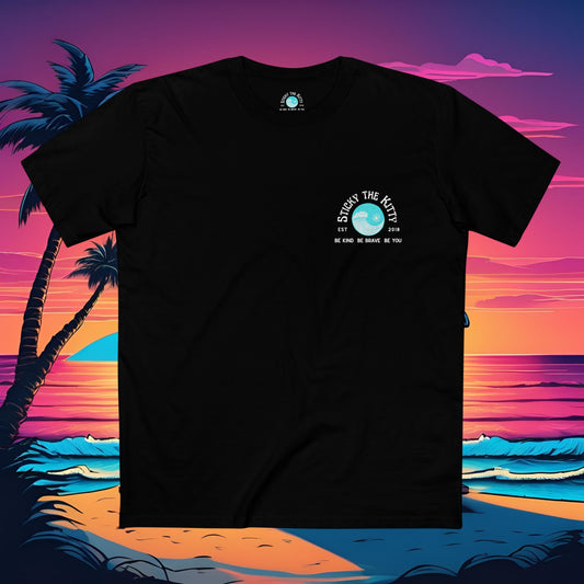 Sticky Block Print Surfer Logo
