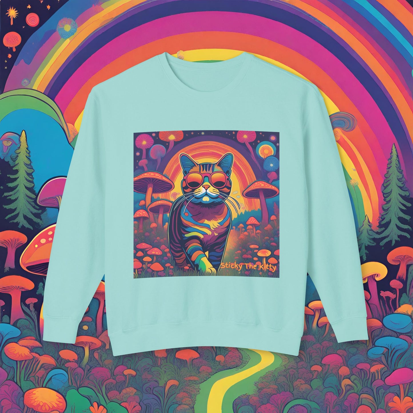 Psychedelic Sticky Crewneck Sweatshirt