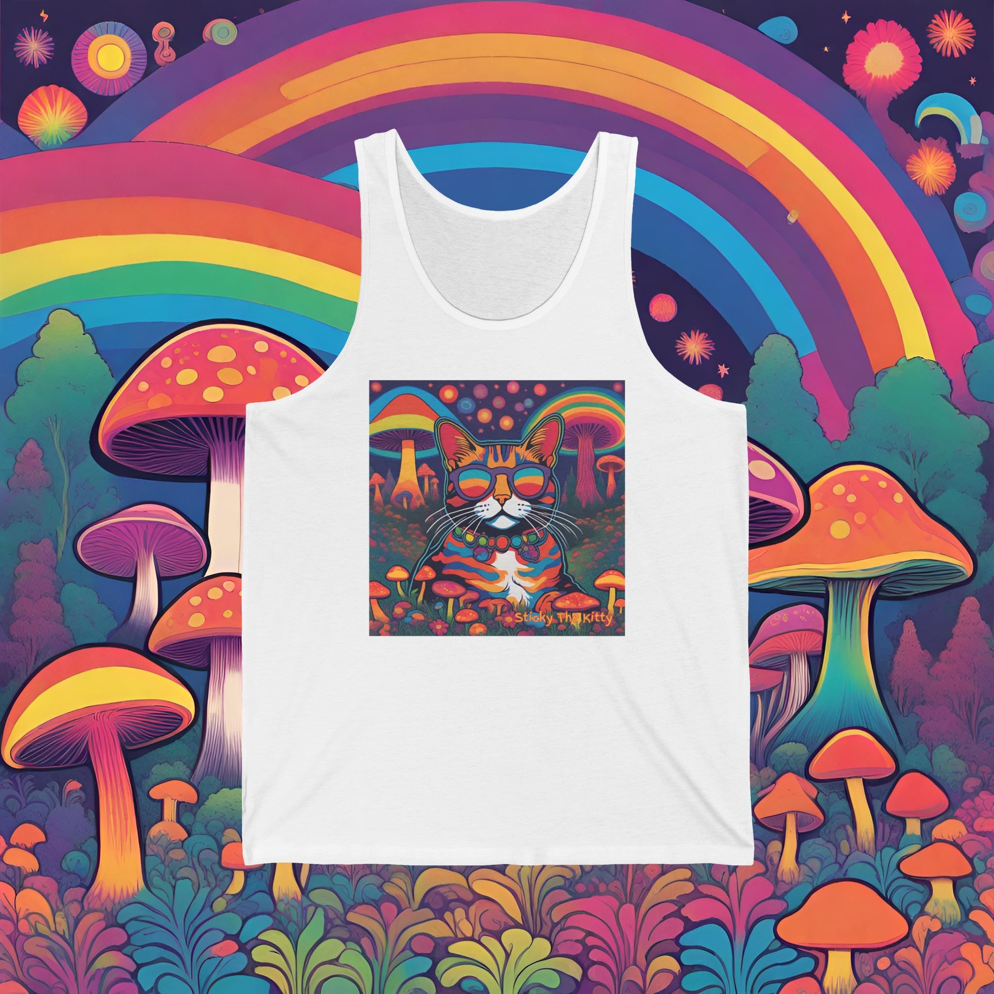 Psychedelic Sticky #1 - Super Comfy Unisex Jersey Tank