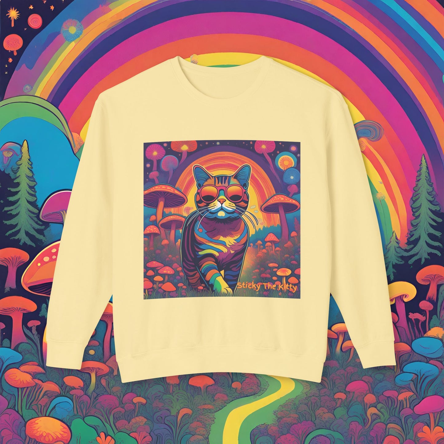 Psychedelic Sticky Crewneck Sweatshirt