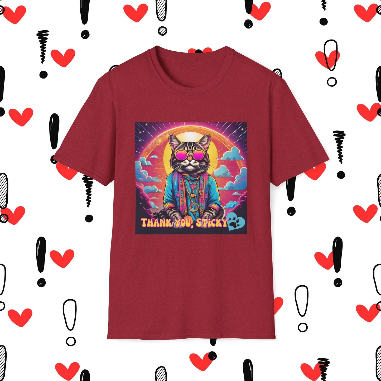 Thank You Sticky - Graphic T-Shirt - Unisex Softstyle Tee