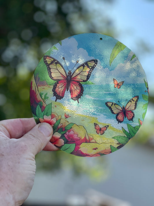 Butterfly Beach Sun Catcher