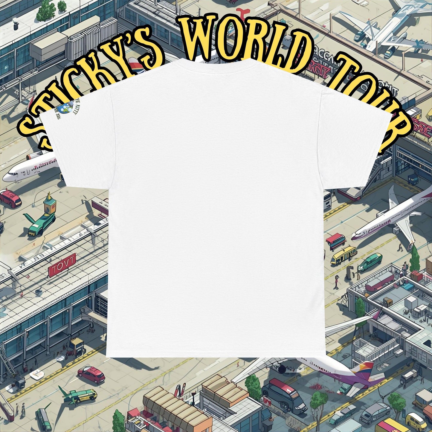 Sticky the Kitty World Tour 2026 Bubble Car T‑Shirt