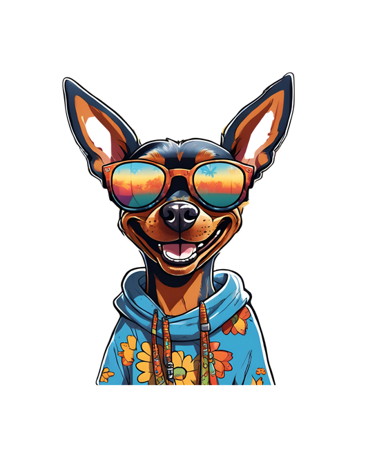 🌺 The Lil’ Surfer Sticker – 3” x 2.5”