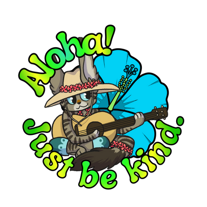 Aloha! Just be kind. Sticker!