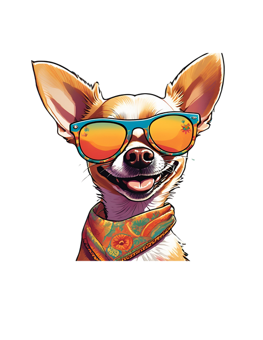🌞 The Tiny Tourist Sticker – 3” x 2.5”