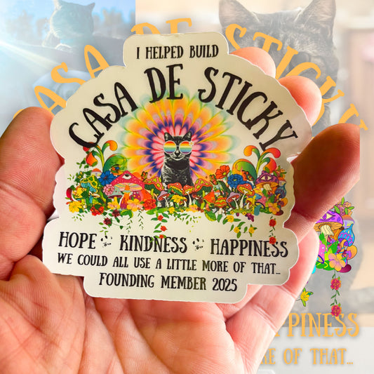 🐾 Casa de Sticky Founding Member Sticker