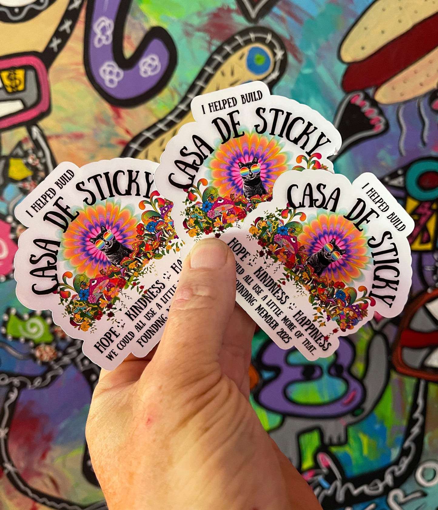 3 Casa De Sticky Founder Stickers