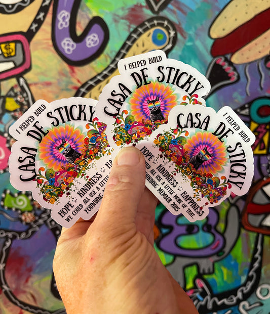 3 Casa De Sticky Founder Stickers
