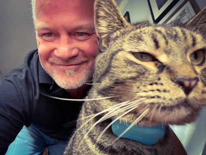 Cats Find You; 2nd Edition (Personalized and signed by Chuck and more importantly, Sticky)