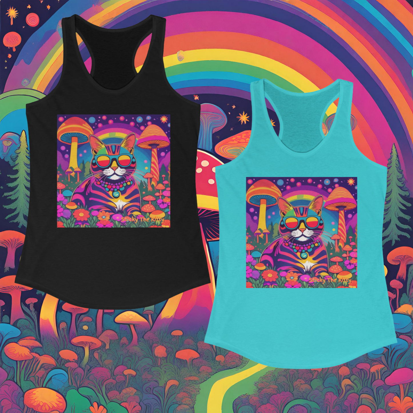 Psychedelic Sticky - Volume 4 - Women's Racerback Tank