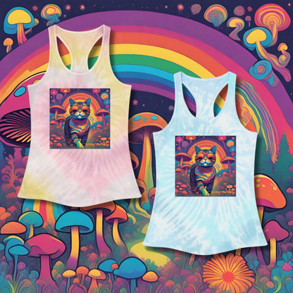 Psychedelic Sticky - Volume 1 SUPER COMFY Tie Dye Racerback Tank Top