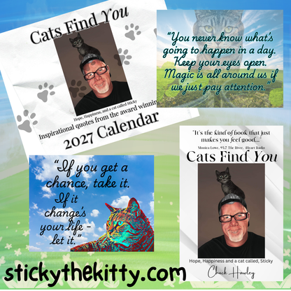 The Cats Find, You 2027 Calendar and Book Bundle!