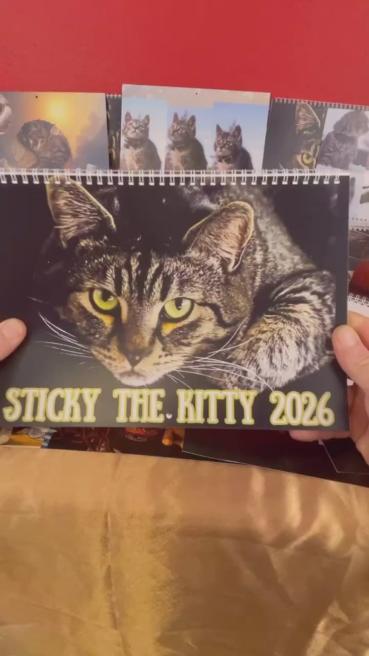 Sticky the Kitty 2026 Calendar